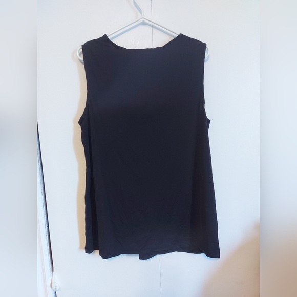 Claire France womens Sleeveless top ruched bustier front style size 1X - Picture 2 of 3